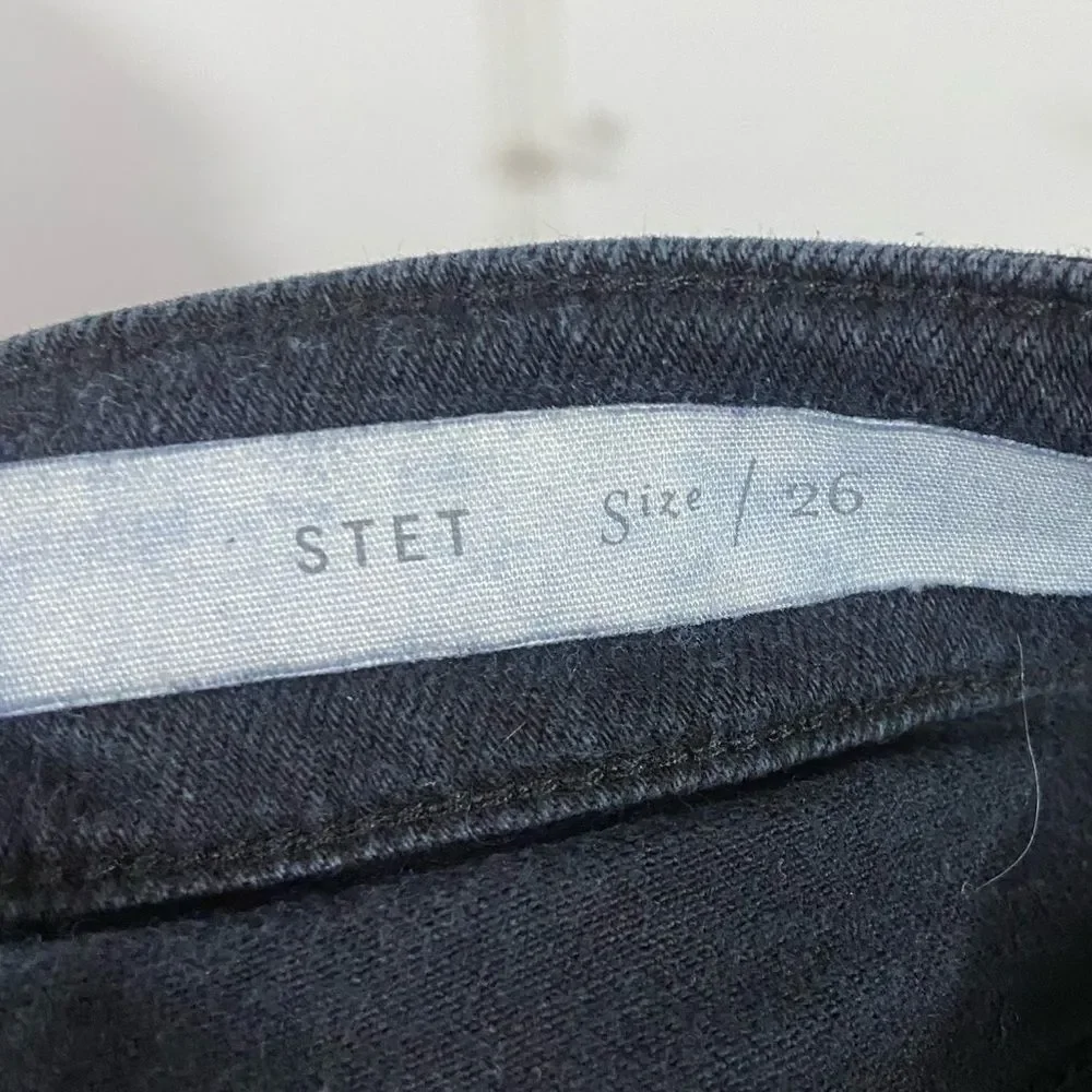 Anthropologie Pilcro and the Letterpress Black Stet Midi Length Shorts - Picture 4 of 4